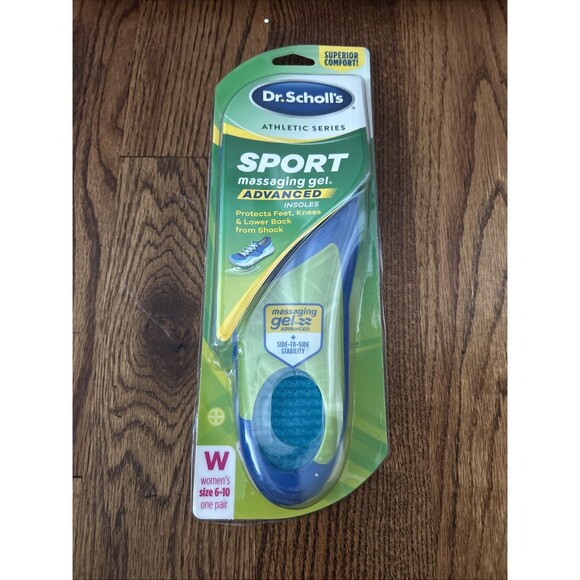 Dr Scholls  Athletic Series Sport Massaging Gel Insoles Advanced SZ 6-10 Women's - Picture 1 of 5